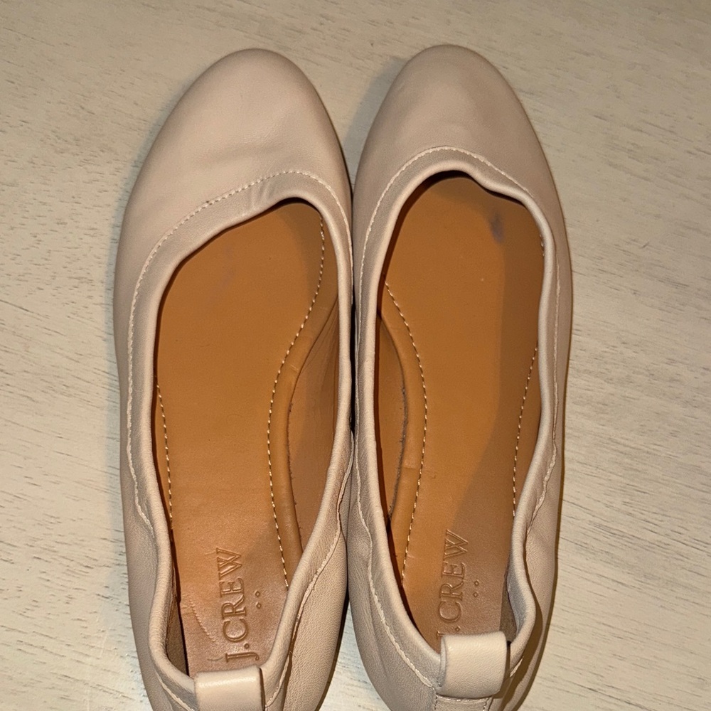 J. Crew Women's Soft Beige Ballet Flats